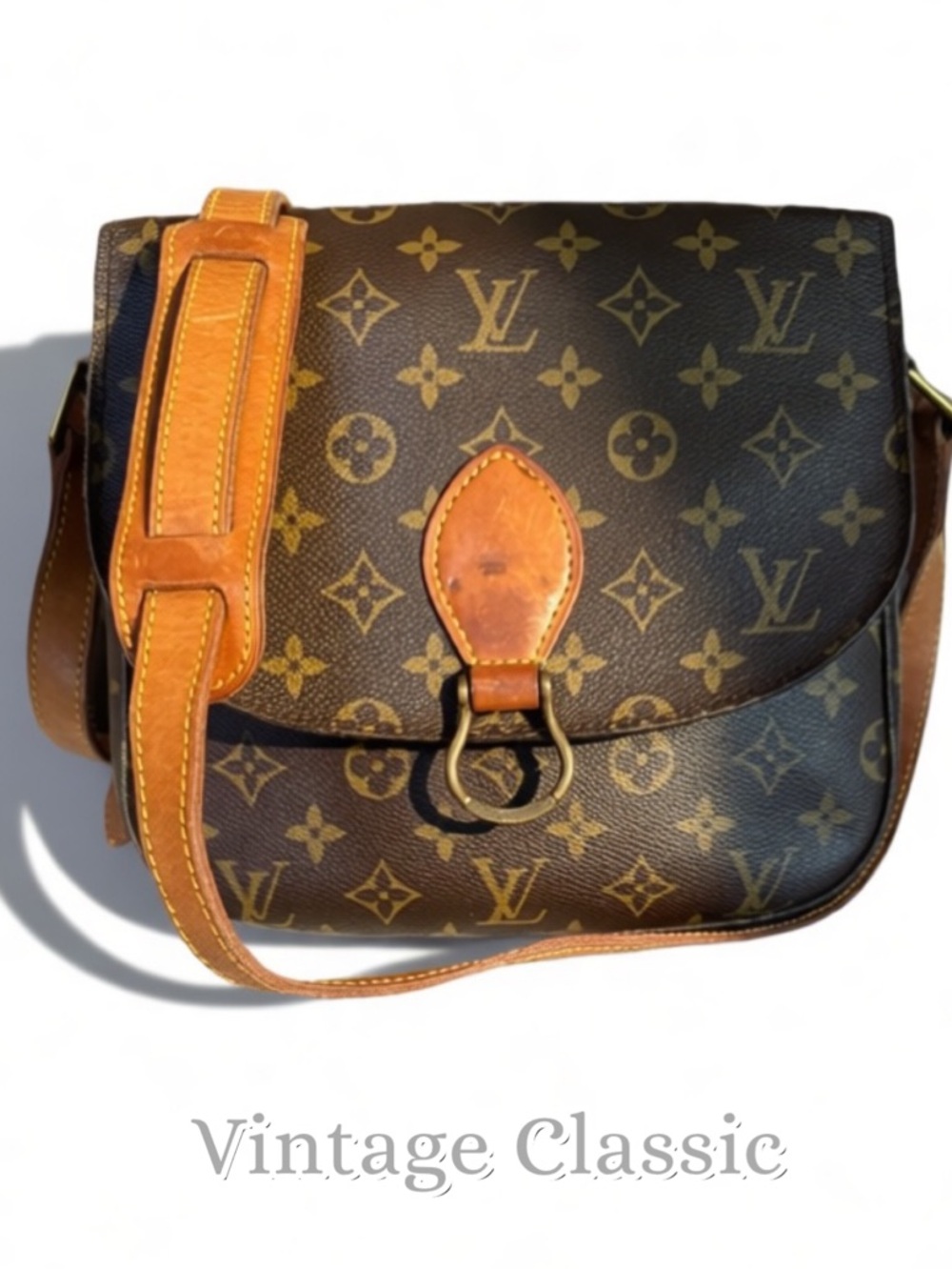 Louis Vuitton Saint Cloud GM Monogram Crossbody Shoulder Bag Vintage